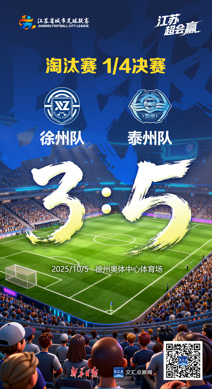 交匯點 | 又是點球大戰!又是5:3!泰州隊客場戰勝徐州隊,晉級四強